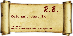 Reichart Beatrix névjegykártya